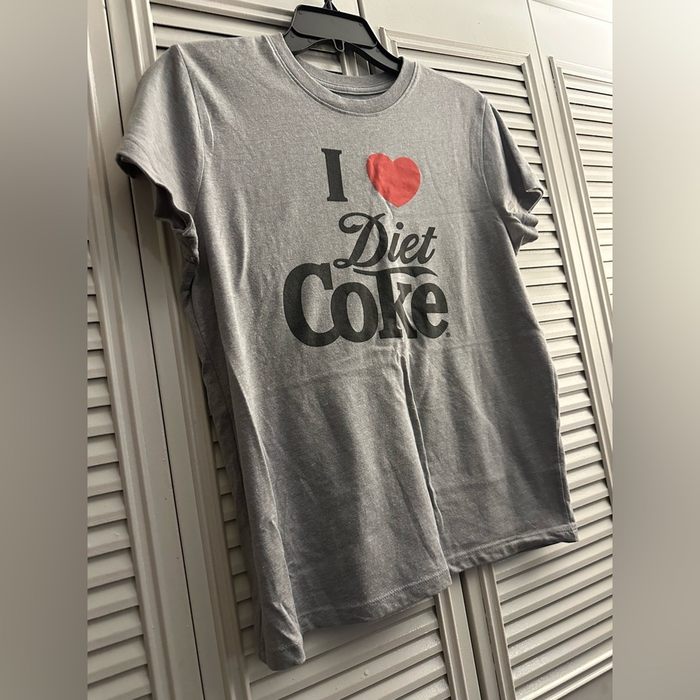 Coca Cola Women’s Gray and Red T-Shirt- Size S - Picture 3 of 7